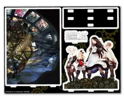 Bravely Default 10th Anniversary Acrylic Diorama Acrylic Stand Figure Rare New