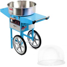 VIVO Blue Electric Commercial Cotton Candy Machine/Floss Maker w/ Bubble Shield