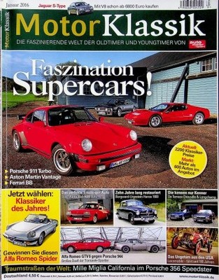 3) Motor Klassik 01/2016 - Locomobile M 48 Speed Car - De Tomaso Deauville mit 3