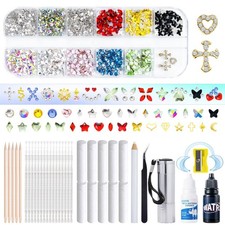 DIY Tooth Gem Kit - 200 Multicolor Crystals, ...