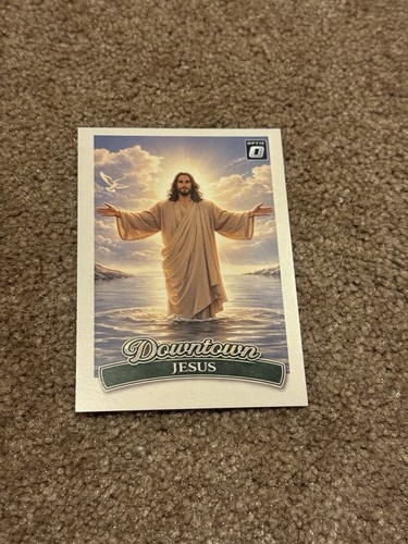 Jesus Downtown Style Custom Trading Card Religious Art