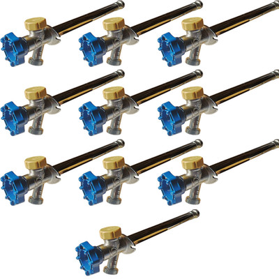 10 Pack Anti-Siphon Frost Free Sillcock 10'', 1/2 Push Fit x 3/4 GHT Garden Valve
