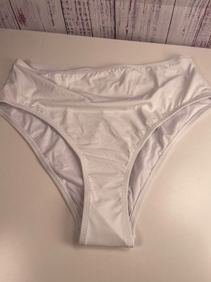 Mono B Bikini Bottom Size L White NWOT