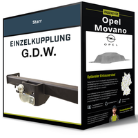 Starre AnhäNgerkupplung für Opel Movano 12.2010-10.2012 B Typ X62 G.D.W. NEU