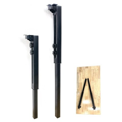 Benbuoo Adjustable Folding Table Legs 25-34'', Heavy Duty Metal, Set of 2 | He...