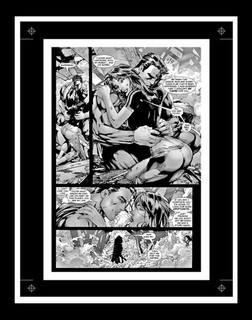Ed Benes Superman #222 Rare Production Art Pg 22 Monotone