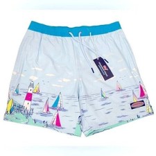 Vineyard Vines 7" Chappy. Men's Swim Trunks MONTAUK ICE WATER . SIZE M  NWT 