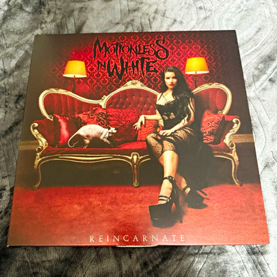 Motionless In White- Reincarnate Vinyl Ultra Clear w/ Black And Red Splatter