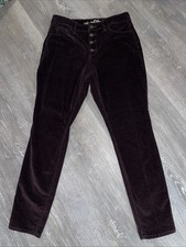 Universal Thread Brown Velvet corduroy High rise skinny Pants size 6/28 Regular