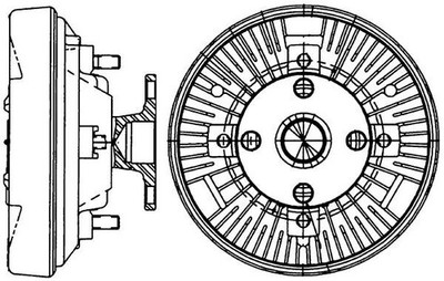 Gehweg - Lüfterkupplung für JOHN DEERE 100, 200, 300, 400, 500, 600, 620, 650