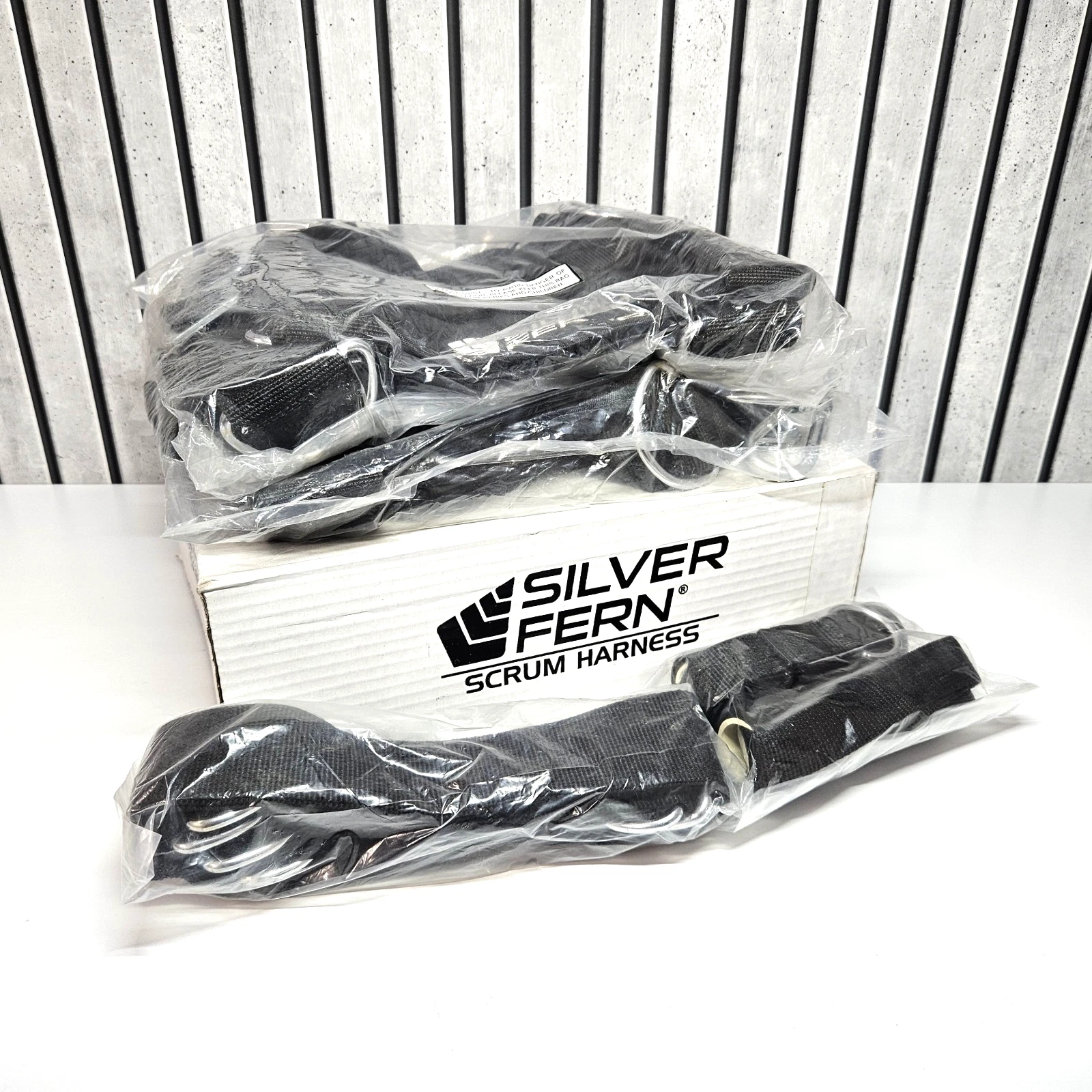 SILVER FERN Rugby Scrum/Ruck Resistance Harness Set (Pair) RRP $199 - Black