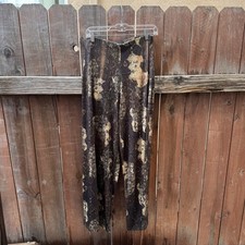 ZARA Basic Wide Leg Snakeskin Print Pull On Elastic Waist Pants Size Medium