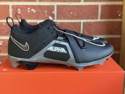 New Nike Alpha Menace Pro 3 Low Size 18 Mens Black Grey White Football Cleats