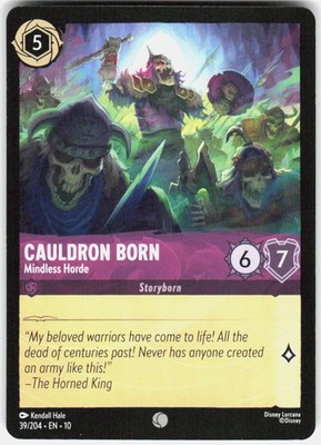 Cauldron Born Mindless Horde 39/204 Whispers in the Well Disney Lorcana