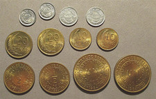 PERU-1952-1954 AD- LOT OF 12 BU COINS AS SHOWN