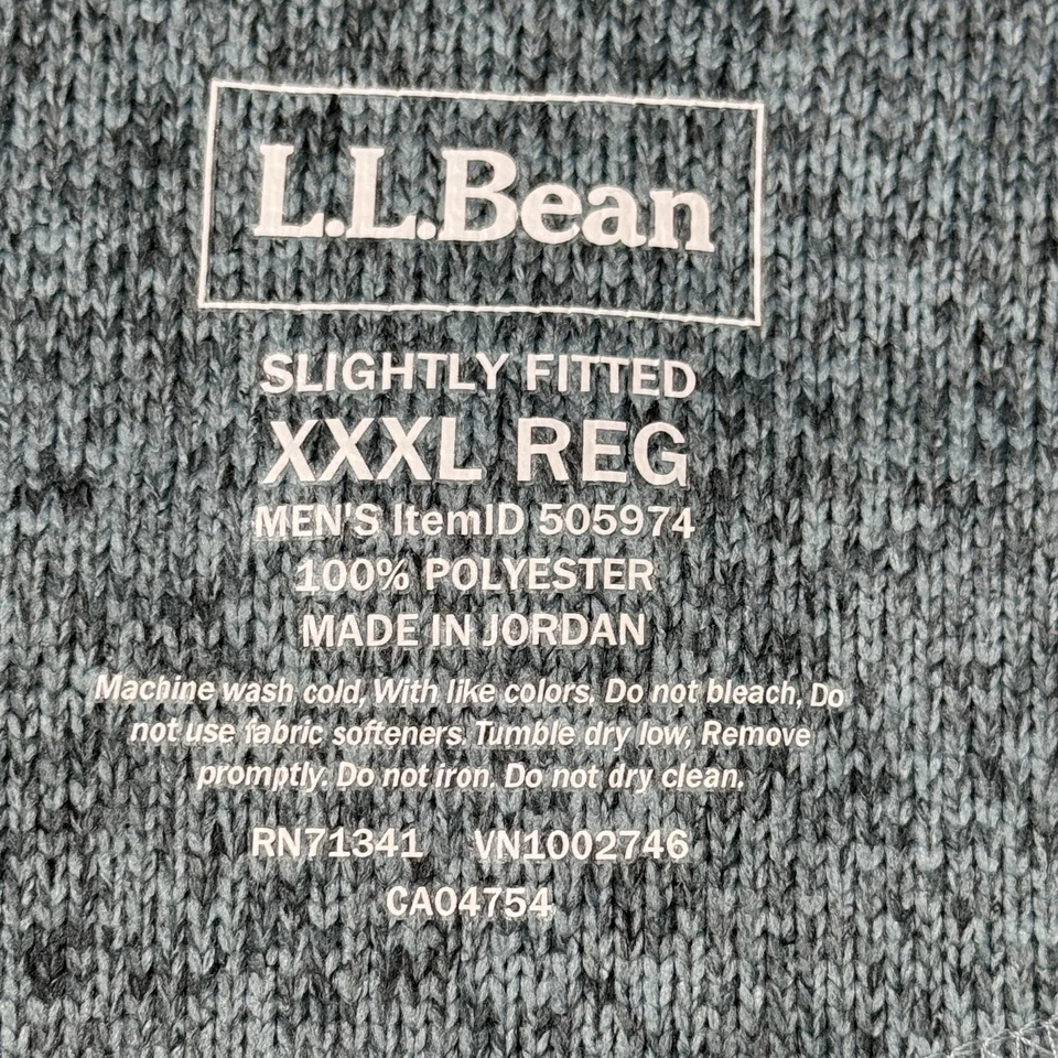 LL Bean Vest Mens 3XL Gray Slightly Fitted Fleece Full Zip Outdoors Pockets - Image 3 of 4