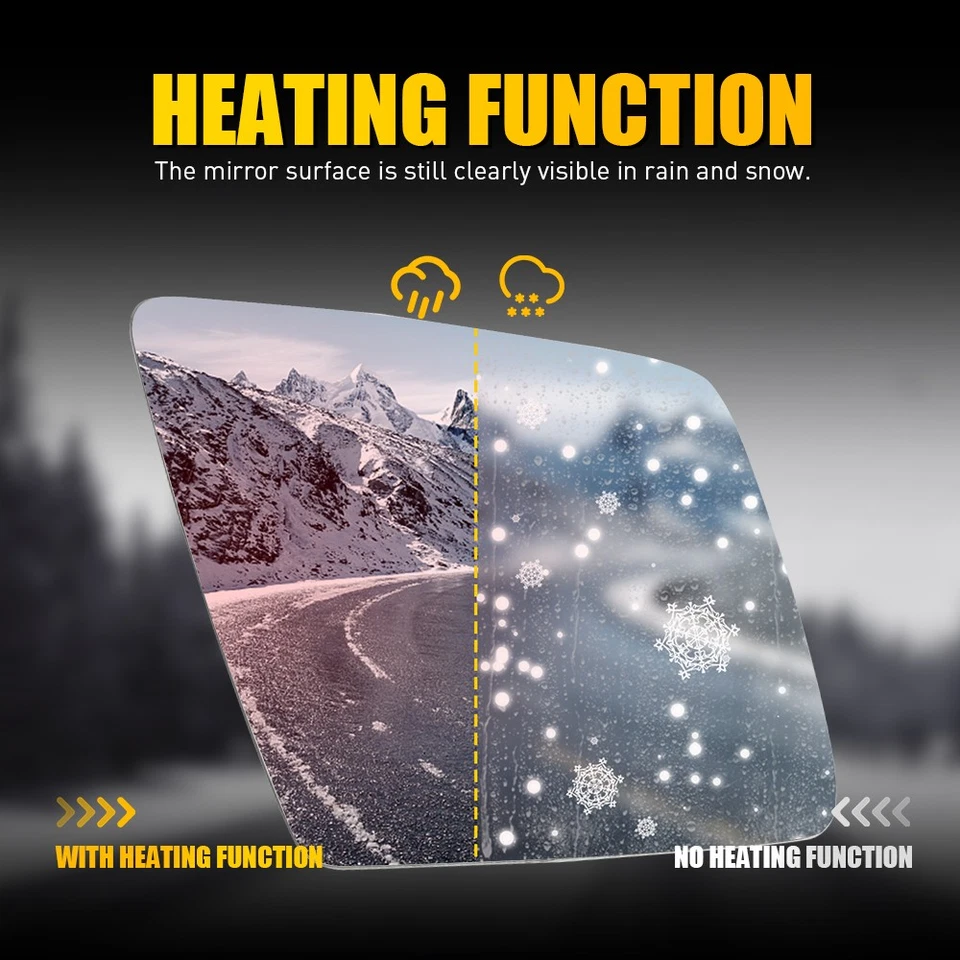 Espejo retrovisor lateral pasajero vidrio térmico con punto ciego para Mercedes-Benz W166 12-19 Foto 4 de 4