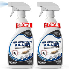 Silverfish Killer Spray 500ml For Indoor Outdoor Use Dual-Action Pest Repellent