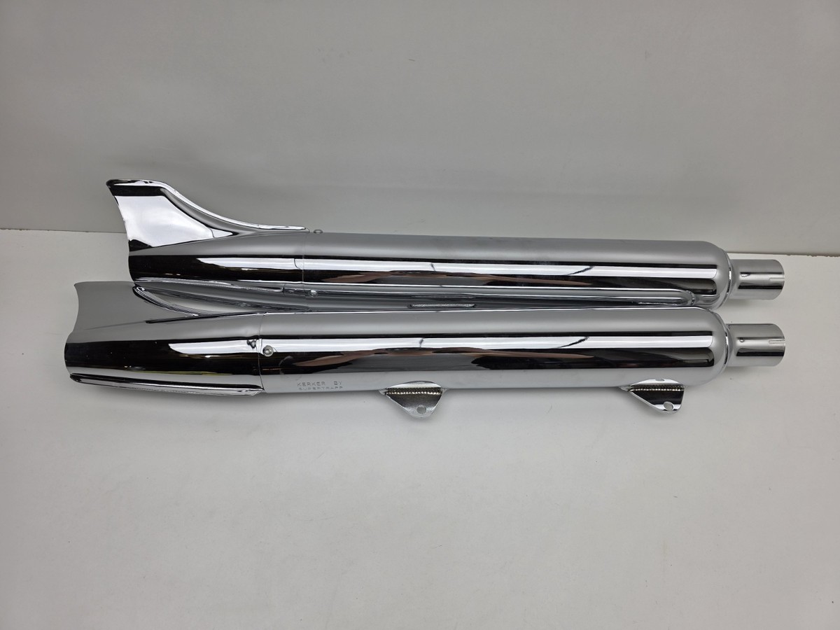 Harley Davidson ハーレーKERKER マフラー FLSTS エボ 84-17 Kerker Fishtail Exhaust Mufflers Harley Evo FXR FLH FXD