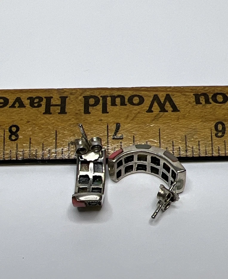 Charles Winston Plata Esterlina Madreperla Collar Pendientes Set Foto 4 de 4