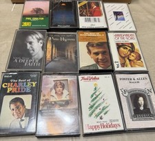 Lot of 12 Vintage Tapes Music Mixed Cassettes Untested