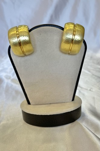 MAGNIFICENT ITALIAN ETTORE PANELLI 18k GOLD PAIR OF EARRINGS MUST SEE