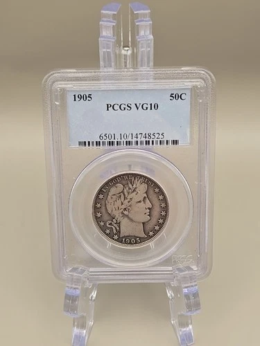 1905 Barber Half Dollar 50c PCGS VG10