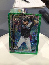 2025 TOPPS BASEBALL HOLIDAY GREEN GLITTER CHROME HC124 GRIFFIN CONINE 86/99