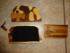 Dog Sleeping Wood Puzzle Trinket Intarsia Wood Art Box with Black Felt Insert — photo 7