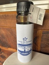 Panama Canal Souvenir Plastic Thermal Water Bottle New With Tags
