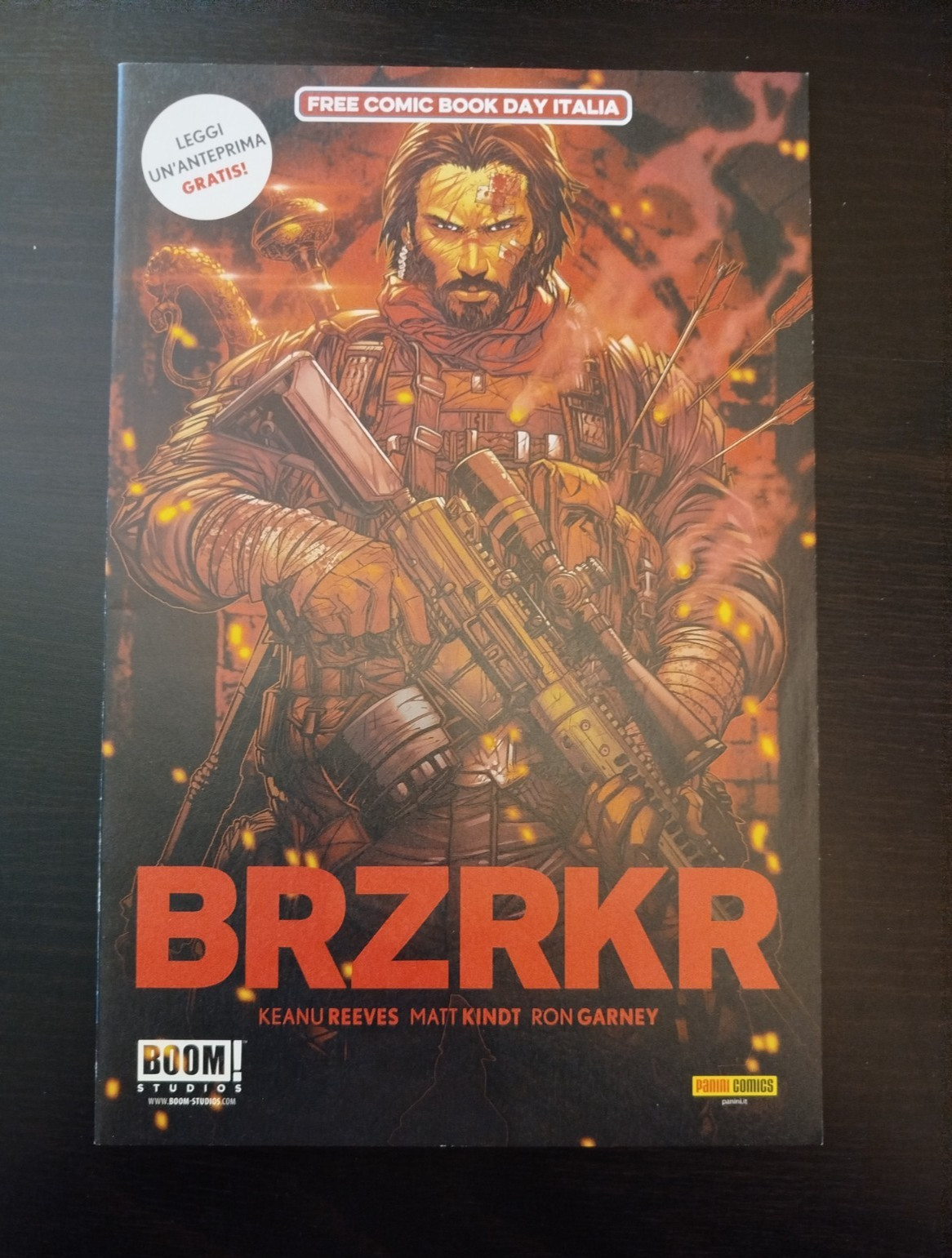 BRZRKR #1 Jonboy Meyers Cover Rare Italian FCBD Variant Bu76