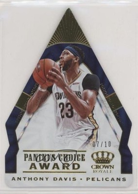 2018 Panini Crown Royale Panini's Choice Award Gold 7/10 Anthony Davis #13 1u6