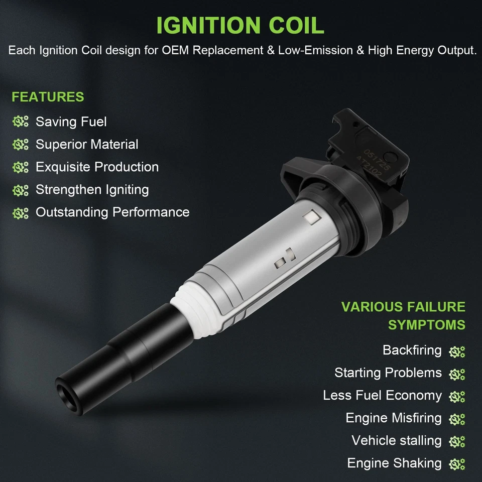 6 bobinas de encendido de 3,0 L para BMW 335i xDrive L6 2009 2010 Foto 3 de 4