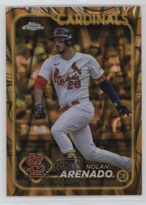 2024 Topps Gilded Collection Gold RayWave Refractor 24/25 Nolan Arenado #144 jc3