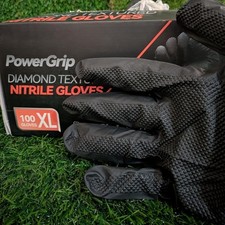 10mil Heavy Duty Nitrile Disposable Gloves, Chemical-Res,Latex  Powder Free