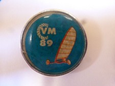 pin pin's CHAR A VOILE  land sailing SAND YACHTING 1989 VINTAGE