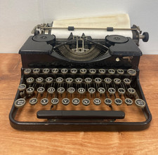 1930s Manual Typewriter Black Steel All Working Letters BROKEN SPACE BAR thumbnail