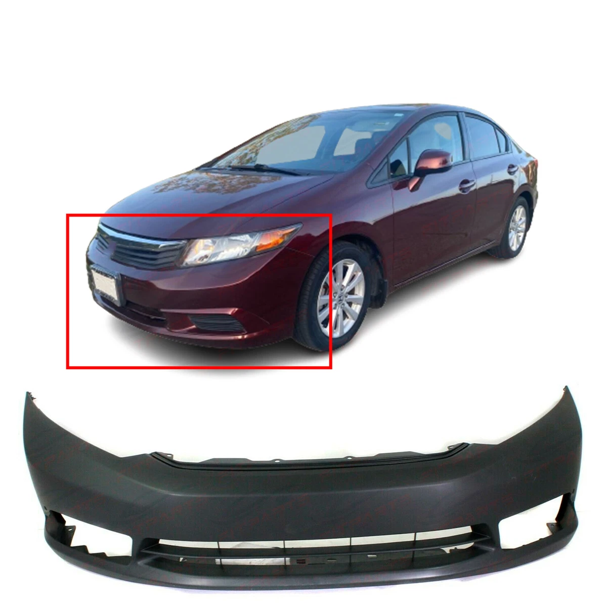 2012 honda civic cheap si front bumper
