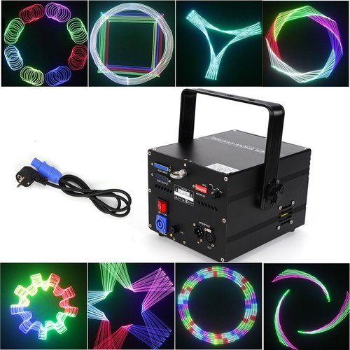 Full Color RGB Animation Scan Laser Projector ILDA DJ Disco Club Stage Light 30W - Afbeelding 1 van 12