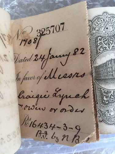 India-British Victorian Era raw cheque book cum slip book ,Rare specimen, c1880s - Picture 9 of 23
