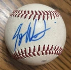 Joey Wentz SIGNED Game Used Minor League Baseball- Atlanta Braves,Detroit Tigers