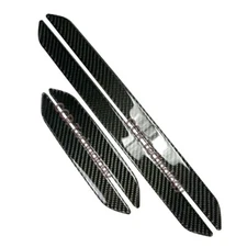 Real Carbon Fiber Door Sill Step Protector Trim Fits 07-13 E70 E71 X5 X6 X5M