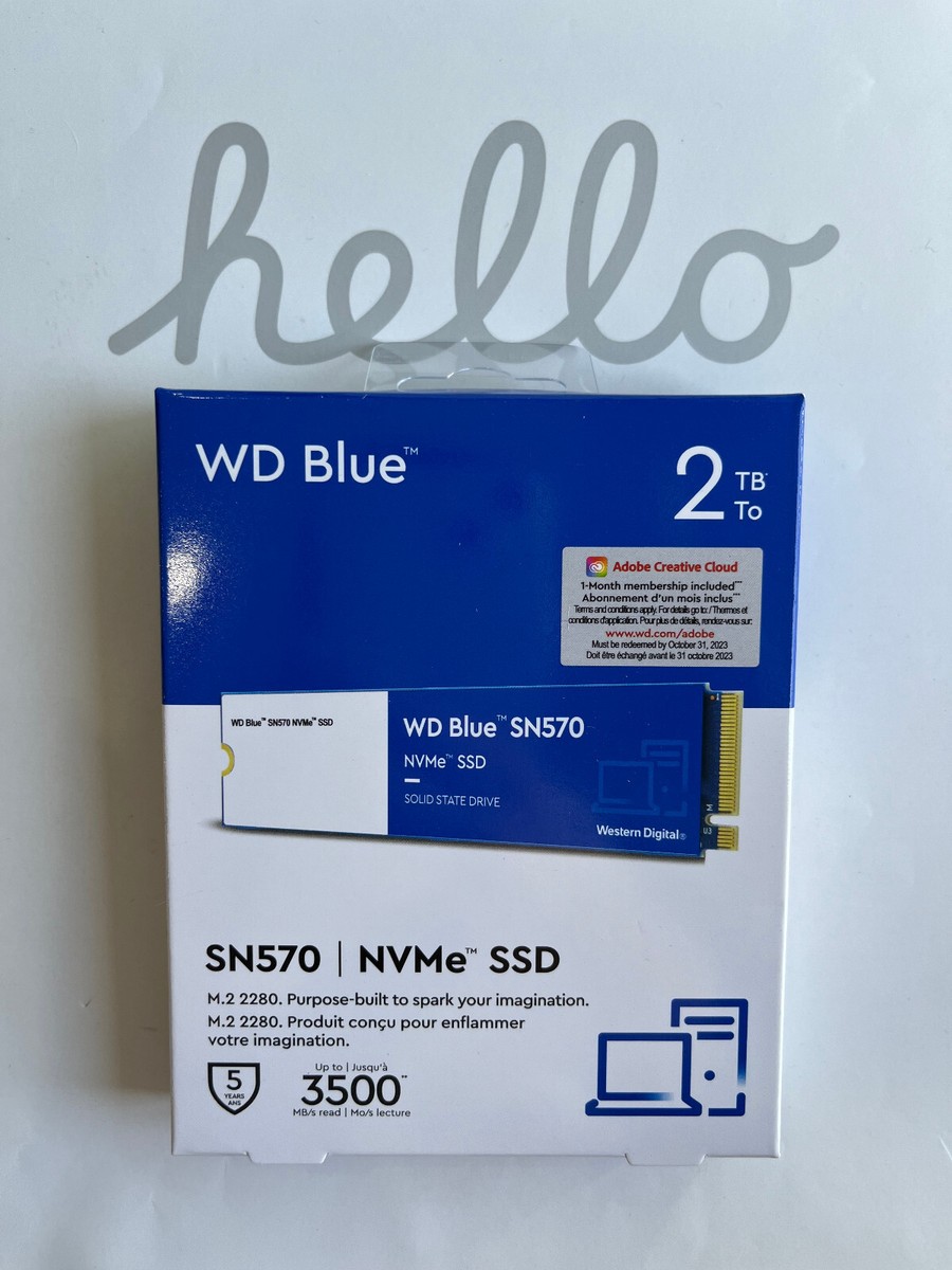WD BLUE 500GB 1TB 2TB SN570 NVME SSD INTERNAL PCIe M.2 2280