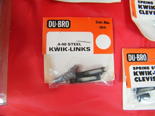 DU-BRO RC AIRPLANE PARTS, SPINNER, COUPLER, CLEVIS, CHARGING JACK, KWIK-LINKS - Picture 5 of 12