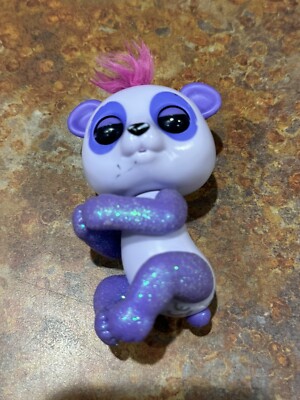 Fingerlings Glitter Baby Panda Beanie Purple Interactive WowWee