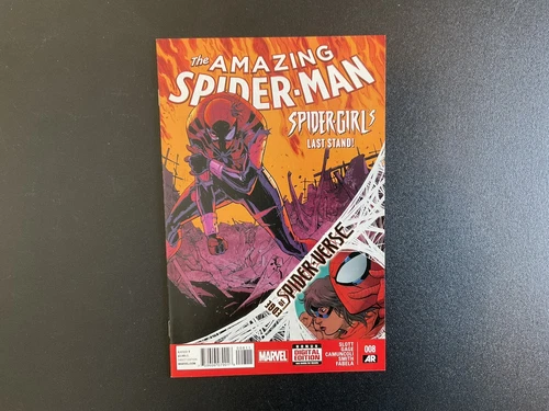 The Amazing Spider-Man #8 (Marvel 2014) Debut Of Silks Costume 🔑