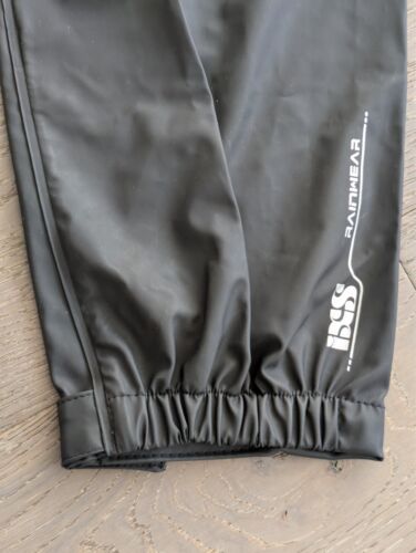 iXS Waterproof Motorcycle Rain Wear Jacket SAINT Mens 2XL Black X79303-003 - Picture 16 of 23