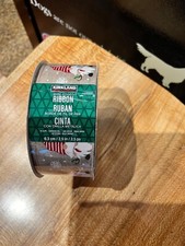 Kirkland Wire-Edged Ribbon 2.5" Wide 50 YD Burlap 3 Gnomes Snow Flakes Ribbon