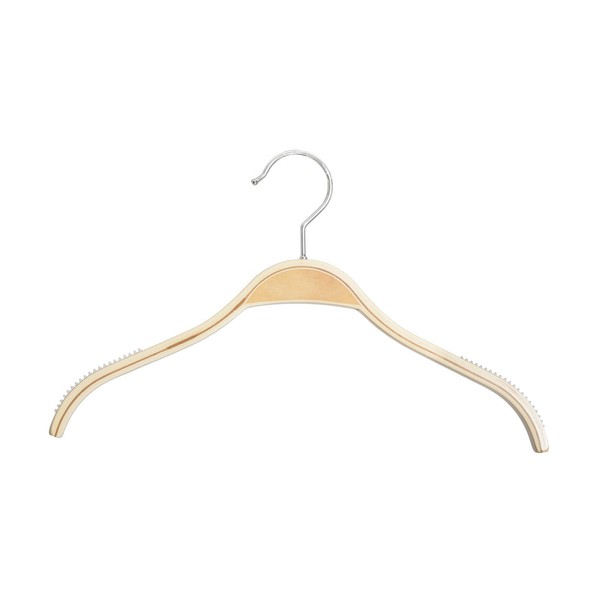 SchichtholzbüGel HolzbüGel Mit Gummierung KleiderbüGel HemdbüGel 26 Cm-image