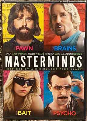 N1 !WOW! {New Sealed} MASTERMINDS Widescreen Dvd Movie